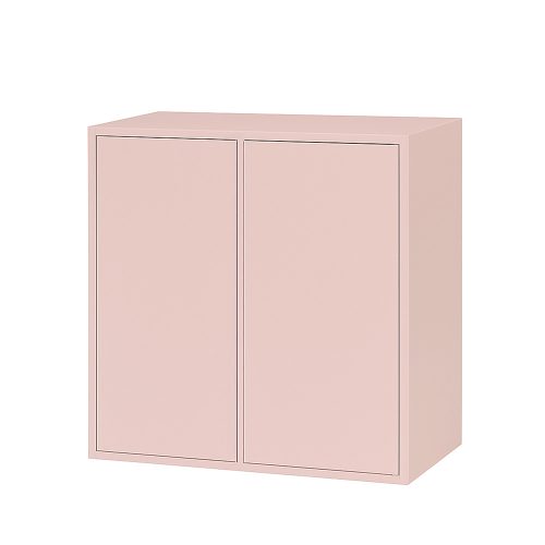 Boxie 2 ajtós fali szekrény 80x80x37 cm pink