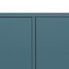 Boxie 2 ajtós fali szekrény 80x80x37 cm petrol kék