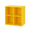 Boxie nyitott fali szekrény 80x80x37 cm sárga