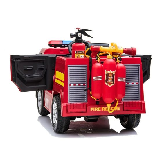 Elektromos tűzoltóautó piros