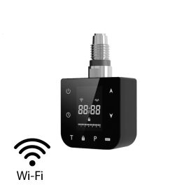   Wifi-s fűtőpatron törölközőszárító radiátorhoz digitális hőfokszabályozóval 600W fekete