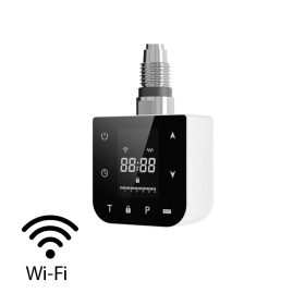   Wifi-s fűtőpatron törölközőszárító radiátorhoz digitális hőfokszabályozóval 600W fehér
