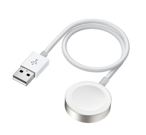 JOYROOM asztali töltő USB gyorstöltő, wireless, 30cm, Apple Watch töltő FEHÉR