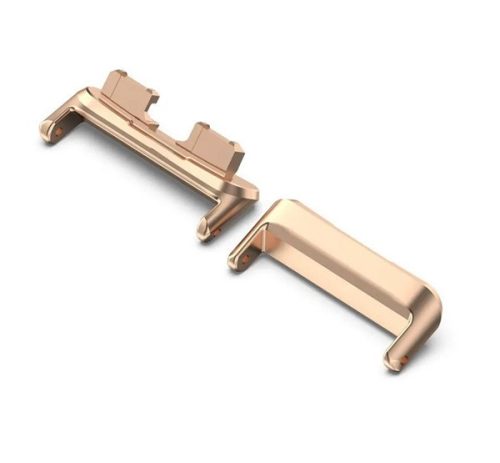 Óraszíj csatlakozó adapter egyedi méret, 1 pár, átalakító, fém, 16mm ROZÉARANY