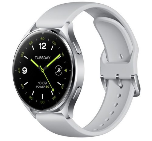 XIAOMI Watch 2 okosóra 46mm, szilikon szíj, aktivitásmérő, pulzusmérő, 160 sportmód, vízálló, 5 ATM EZÜST