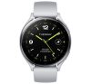 XIAOMI Watch 2 okosóra 46mm, szilikon szíj, aktivitásmérő, pulzusmérő, 160 sportmód, vízálló, 5 ATM EZÜST