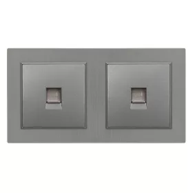 Nova kettős UTP aljzat RJ-45 szürke kerettel