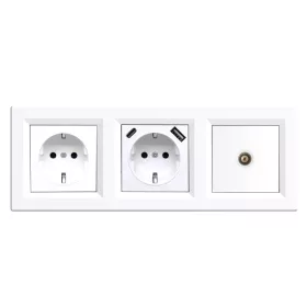 Nova dugalj, USB, TV csatlakozóval fehér kerettel