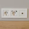 Nova dugalj, USB, TV csatlakozóval fehér kerettel