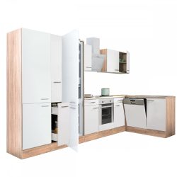   Yorki 370 sarok konyhabútor alsó sütős, alulfagyasztós hűtős kivitelben