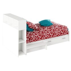 Egyszemélyes ágy 90x200 cm LT0278 fehér
