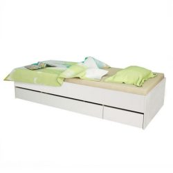 Egyszemélyes ágy 90x200 cm LT0295 fehér
