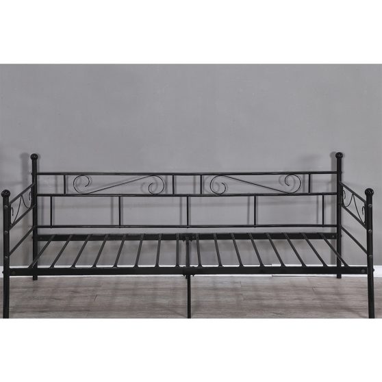 Egyszemélyes ágy 90x200 cm LT0300 fekete