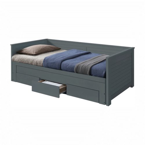 Egyszemélyes ágy 90x200 cm LT1129 szürke