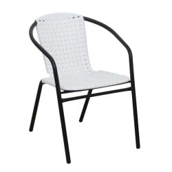 Fémvázas szék LT2494 fehér-fekete