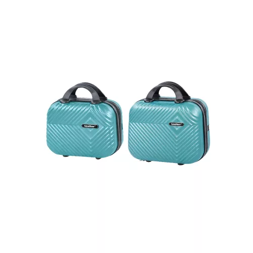 TraveLux Pro II bőrönd szett lagúnakék