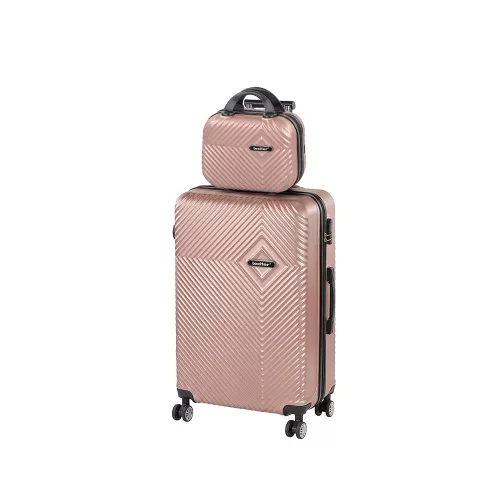 TraveLux Pro V gurulós bőrönd szett rosegold