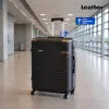 TraveLux Urban XVII gurulós bőrönd szett fekete