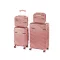 TraveLux Urban XXIII gurulós bőrönd szett lazacrózsaszín