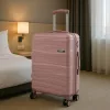 TraveLux Voyager XI gurulós bőrönd szett mályvarózsaszín