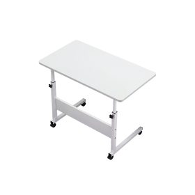 Állítható magasságú laptopasztal 80x40 cm fehér