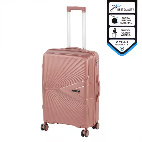 TraveLux Endure közepes bőrönd keményfedeles 68x45x25 cm barackrózsaszín