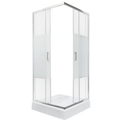 Madera 90x90 cm szögletes zuhanykabin zuhanytálcával