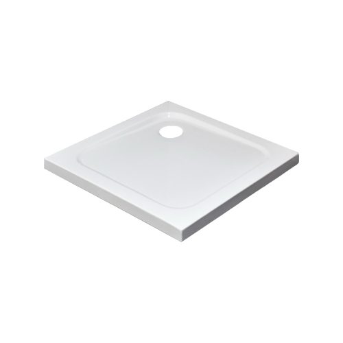 Modena Slim szögletes alacsony akril zuhanytálca, 80x80x5,5 cm-es méretben