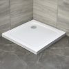 Modena Slim szögletes alacsony akril zuhanytálca, 90x90x5,5 cm-es méretben