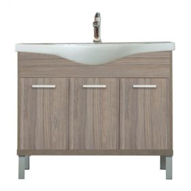 Nerva 105 cm-es bútorhoz alsószekrény, mosdóval, Rauna szil