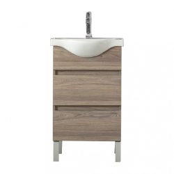   Seneca 55 cm-es bútorhoz alsószekrény, mosdóval, Rauna szil
