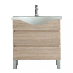   Seneca 85 cm-es bútorhoz alsószekrény, mosdóval, Sonoma tölgy