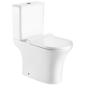   Makalu monoblokkos kompakt WC hátsó kifolyással ülőkével