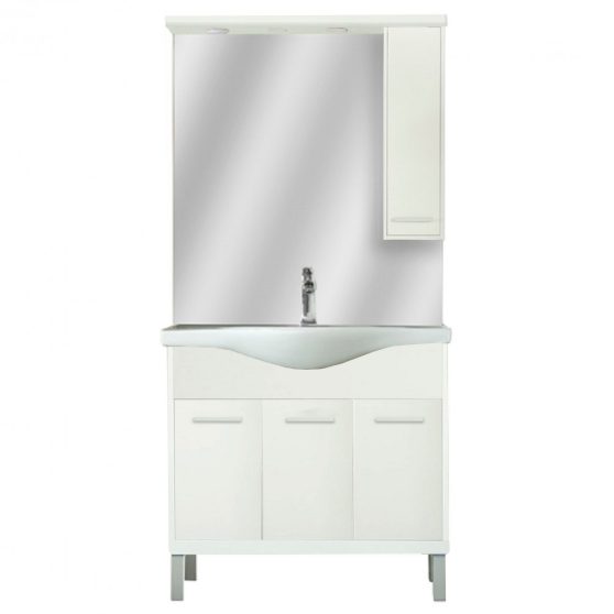Nerva 85 komplett fürdőszoba bútor tükörfényes fehér