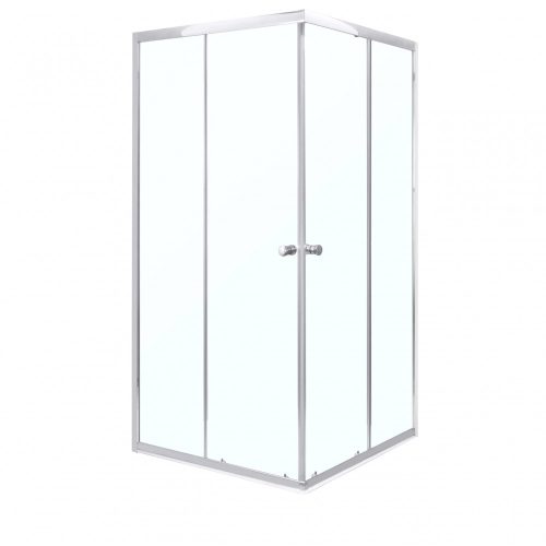 Olga SQ 80x80 cm szögletes zuhanykabin zuhanytálca nélkül - króm profil, víztiszta üveg