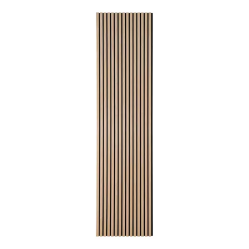 Akusztikus panel, fa furnér, natúr, tölgy hatású 240x60x2,2 cm
