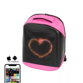 Pixa ledes okos hátizsák rózsaszín