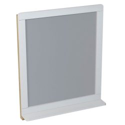 PRIM tükör polccal 70x84x11cm, cédrus/ fehér