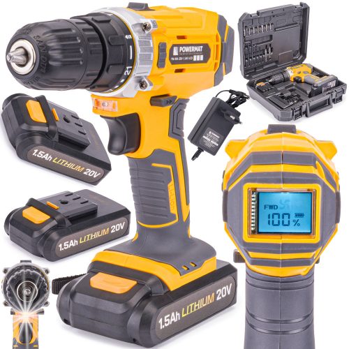 PM-WA-20V-1.5AT-LCD akkus fúró-csavarbehajtó