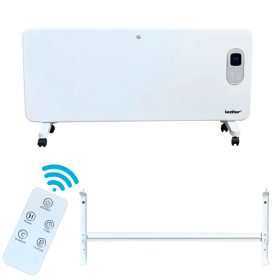 Methana elektromos fűtőtest 1000W/2000W teljesítménnyel, távirányítóval és fali konzollal felszerelve, ideális modern és hatékony fűtési megoldáshoz