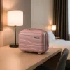 TraveLux Voyager kisméretű kézi bőrönd keményfedeles 26x31x14 cm mályvarózsaszín