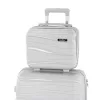 TraveLux Voyager kisméretű kézi bőrönd keményfedeles 26x31x14 cm mályvarózsaszín