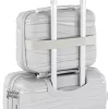 TraveLux Voyager kisméretű kézi bőrönd keményfedeles 26x31x14 cm mályvarózsaszín