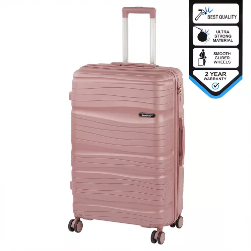 TraveLux Voyager nagy bőrönd keményfedeles 76x50x29 cm mályvarózsaszín