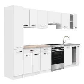 Praktik 270 konyhabútor fehér korpusz, fehér front