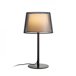   ESPLANADE asztali lámpa átlátszó fekete/fehér króm 230V E27 42W