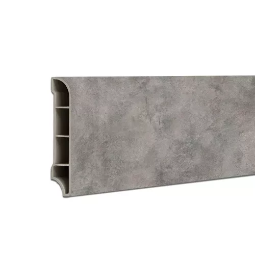 Vinyl SPC padlószegély Serona kőhatású homokszürke 2400x60x12 mm
