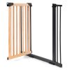 Biztonsági korlát 74-130 cm lépcsőkhöz és ajtókhoz fémből és fából