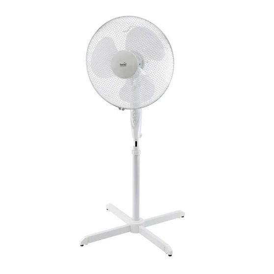 Állványos ventilátor, fehér, 40 cm, 45 W