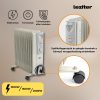 Norde 11 tagos olajradiátor 1000W/1500W/2500W teljesítménnyel és görgős lábakkal a könnyű mozgatáshoz